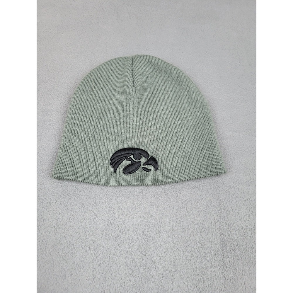 Iowa Hawkeyes‎ Beanie Adult One Size Gray Lightweight Skull Cap Football TOW